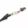 ACT Schwarz 2 Meter S/FTP CAT6A IDC 4PPoE / PoE++ 100W LSZH Patchkabel snagless mit RJ45-Steckern