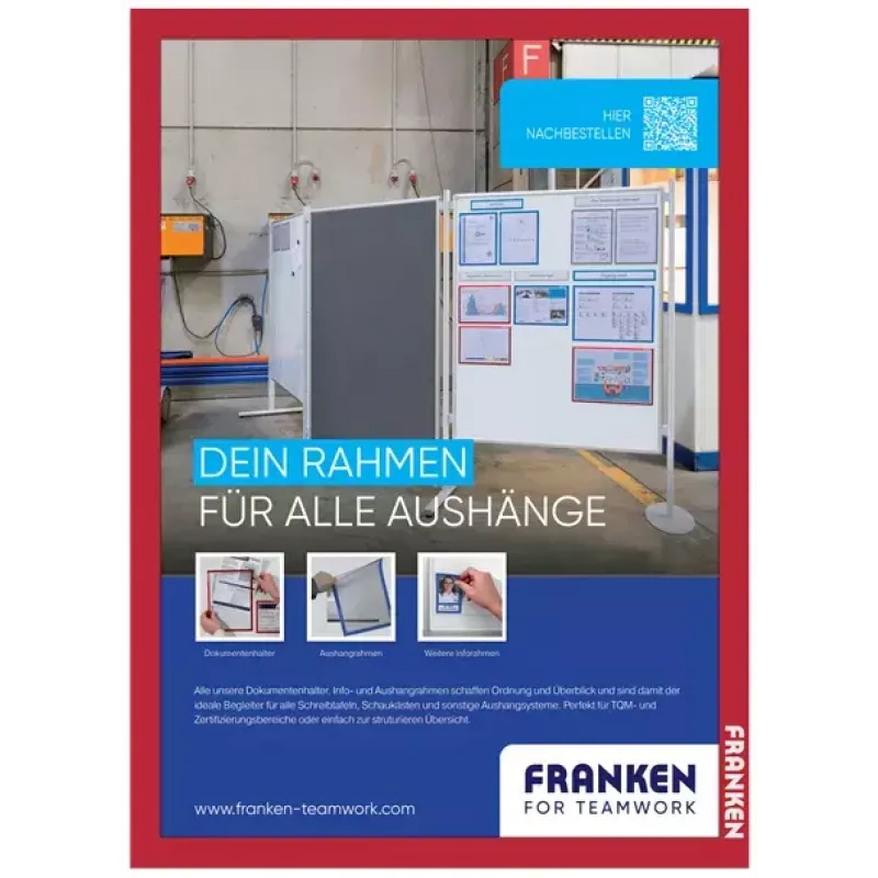 Boardrahmen Franken AR15012 Rot A3 470x10x650mm 2 Stück