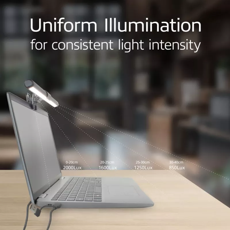 Ansteckbare Laptop-LED-Leuchtleiste ACT AC8050, dimmbar, USB-betrieben
