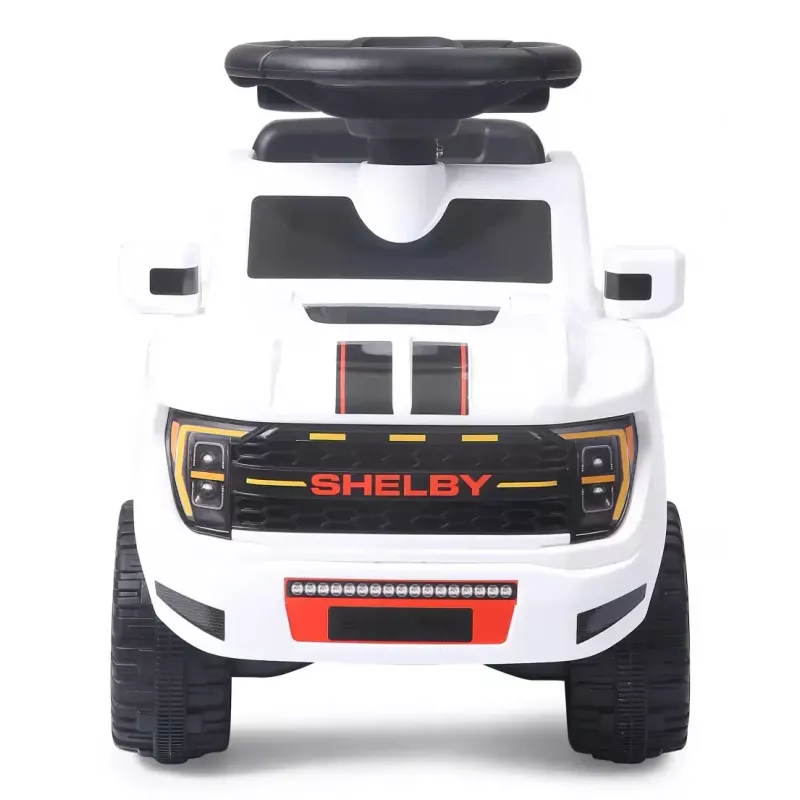 Rutschauto Jamara Shelby Ford F-150 Raptor — batteriebetrieben, 1 Sitz, 4 Räder, schwarz/weiß