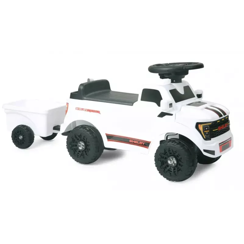 Rutschauto Jamara Shelby Ford F-150 Raptor — batteriebetrieben, 1 Sitz, 4 Räder, schwarz/weiß