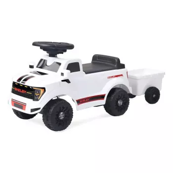 Rutschauto Jamara Shelby Ford F-150 Raptor — batteriebetrieben, 1 Sitz, 4 Räder, schwarz/weiß