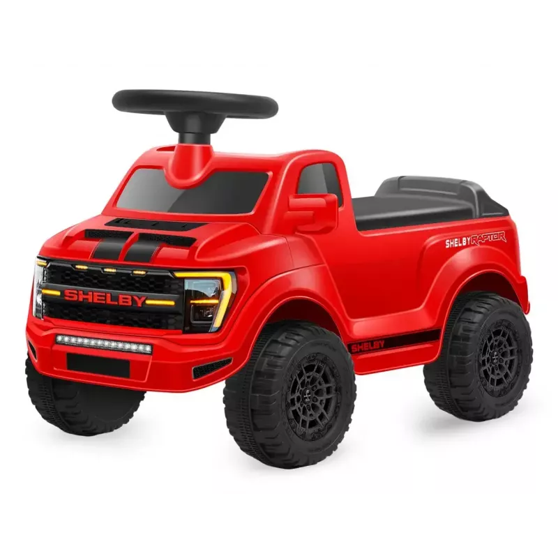 Rutschauto Jamara Shelby Ford F-150 Raptor – batteriebetrieben, 1 Sitz, 4 Räder, schwarz/rot