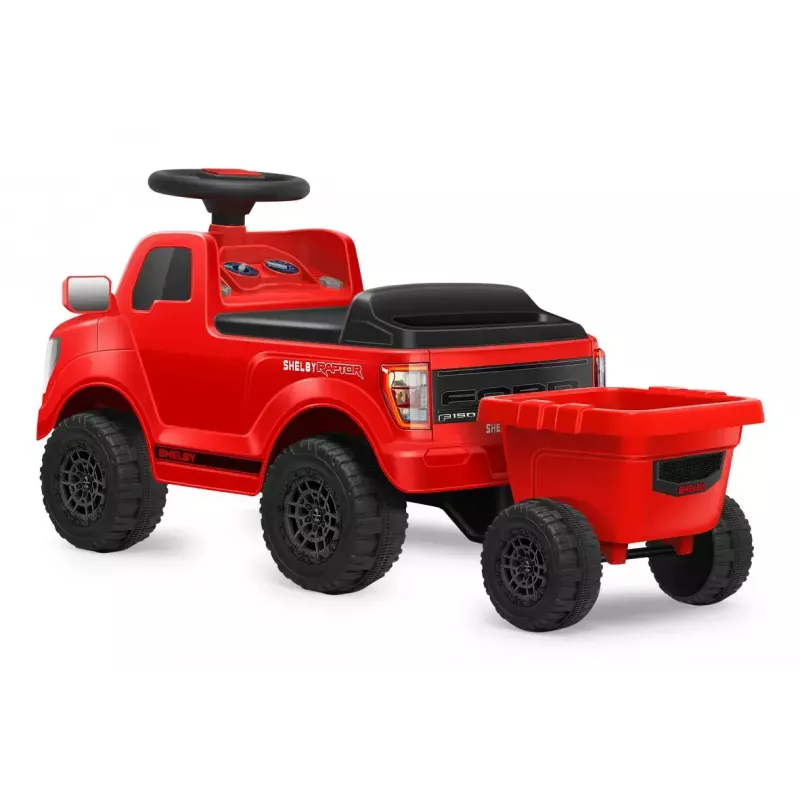 Rutschauto Jamara Shelby Ford F-150 Raptor – batteriebetrieben, 1 Sitz, 4 Räder, schwarz/rot