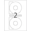 CD-Etiketten HERMA A4 Ø 116 mm weiß Papier matt blickdicht 50 Stück