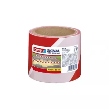 Absperrband TESA 58137 Rot Weiß 100m