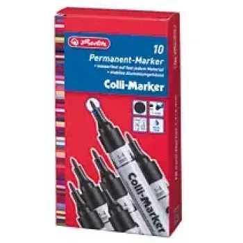 Permanentmarker Herlitz 08860603 Schwarz 10 Stück