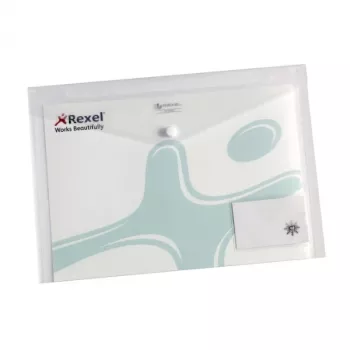 Rexel Ice Popper Wallet mit Visitenkartenfach A4 Transparent (5)