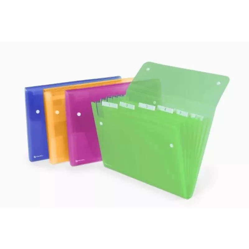 Rexel ICE Expander 6-Pocket Sortiert, Blau, Rosa, Transparent, Türkis, A4, 120 Blatt, 6 Fächer