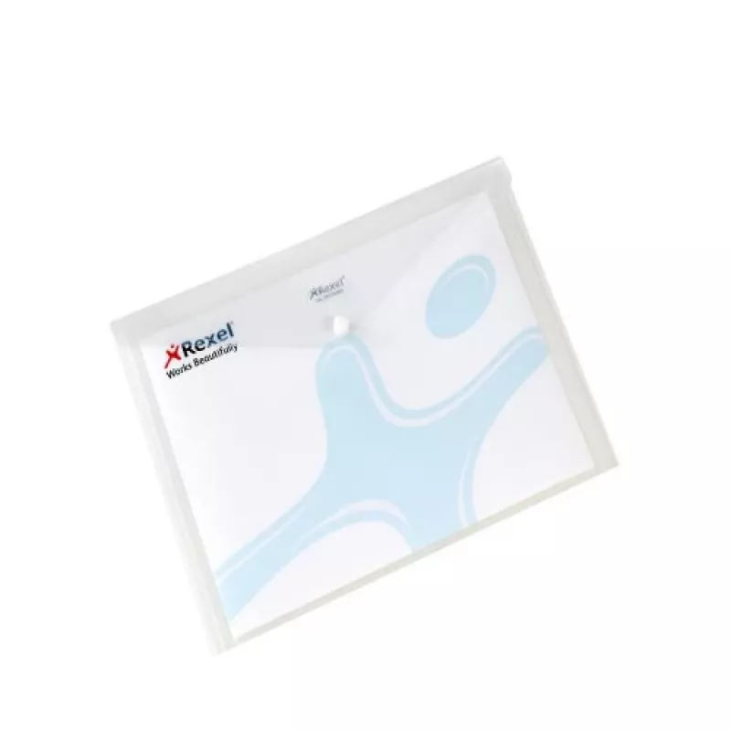 Rexel Popper Wallet A4 Weiß (5), A4, Polypropylen (PP), Weiß, 150 Blatt, 335 mm, 235 mm