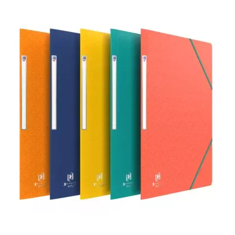ELBA Boston Corner Elastic Folder, A4, sortiert, Karton 0,5 mm, mit Beschriftungslasche – 10er-Pack (120515.20)