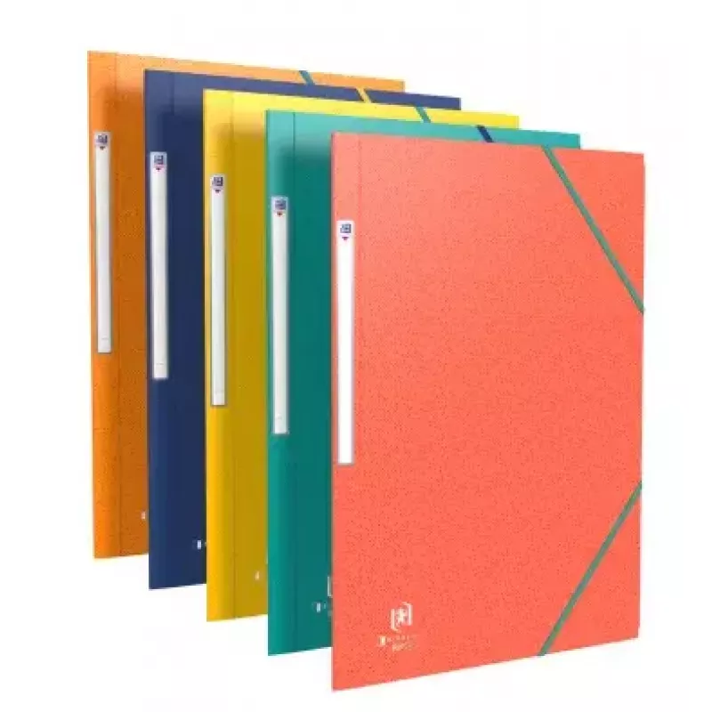 ELBA Boston Corner Elastic Folder, A4, sortiert, Karton 0,5 mm, mit Beschriftungslasche – 10er-Pack (120515.20)
