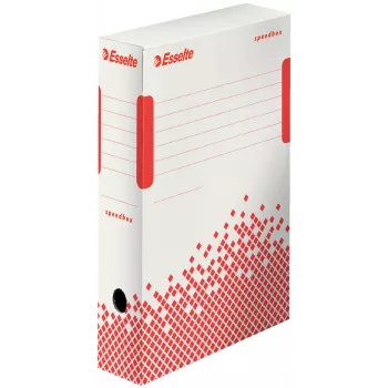 Esselte Archivbox Speedbox FSC® 80 mm, Papier, Weiß, A4, Querformat/Hochformat, 80 mm, 250 mm