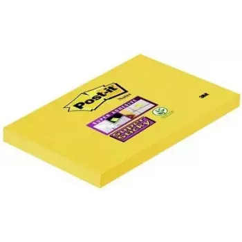 Post-It Haftnotiz Papier Rechteckig Gelb 90 Blatt Selbstklebend 3M