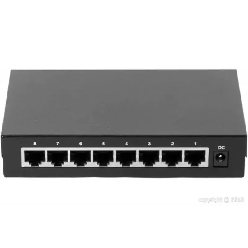 Unmanaged Switch Dexlan 891008 8 Ports Gigabit Ethernet Schwarz