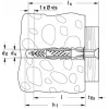 Universaldübel Fischer UX 5 x 30 R mit Rand