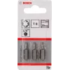 Schraubendreher-Bit Bosch 2607001601 T8 extra hart 3 Stück 25 mm