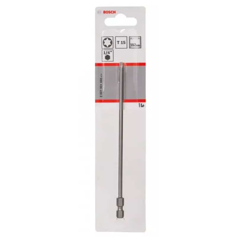 Schraubendreher-Bit Bosch 2607001666 T15 Extra Hart 152mm Sechskant