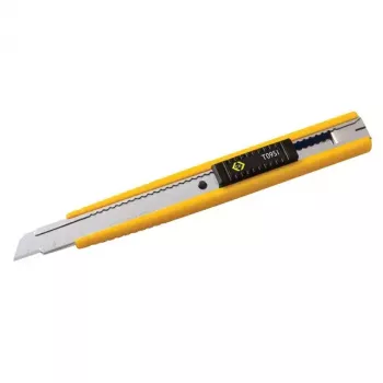 Cuttermesser C.K Tools T0951 Grau Gelb Abbrechklingenmesser
