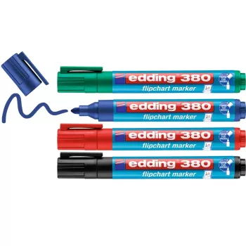 Marker Edding 380 Bullet Spitze Schwarz Blau Grün Rot
