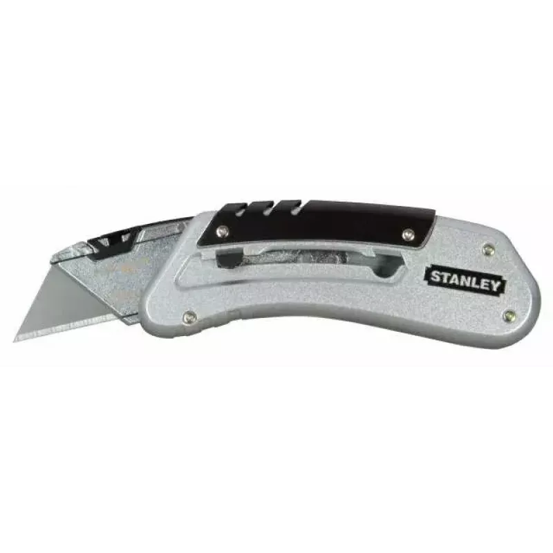 Cuttermesser Stanley 0-10-810 Schwarz Metallic mit Abbrechklinge