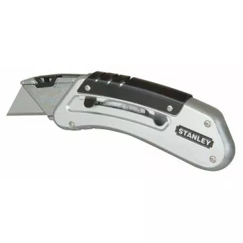Cuttermesser Stanley 0-10-810 Schwarz Metallic mit Abbrechklinge