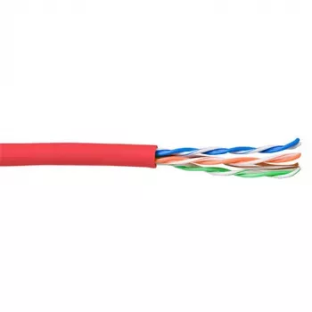Patchkabel ACT CAT5E U/UTP Litze Rot 100 m