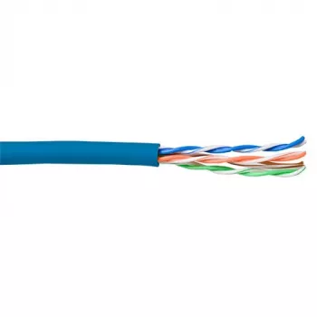 Patchkabel ACT CAT5E U/UTP Litze Blau 100m