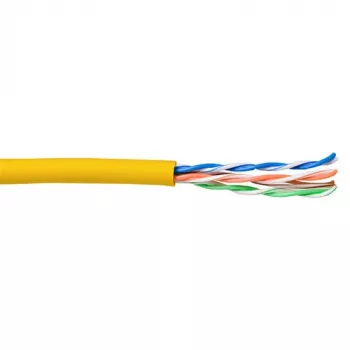 Patchkabel ACT CAT5E U/UTP flexibel Gelb 100m