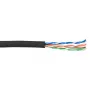 Patchkabel ACT CAT5E U/UTP Litze Schwarz 100m