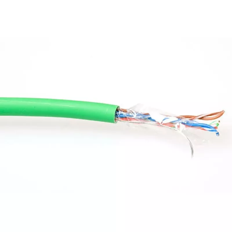 CAT5E F/UTP LSZH flexibles Patchkabel ACT FP770H Grün 100m