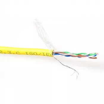 Patchkabel ACT CAT5E F/UTP LSZH Litze Gelb 100m