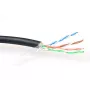 Patchkabel ACT CAT5E F/UTP LSZH Litze Schwarz 100 m