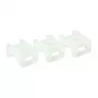 ACT Kabelbinder-Montagesockel mit Schraube, Transparent, Weiß, Nylon, 100 Stk., 23 mm, 16 mm, 9 mm