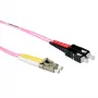 ACT 5 Meter LSZH Multimode 50/125 OM4 Glasfaser-Patchkabel Duplex mit LC- und SC-Steckern