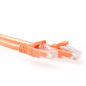 ACT Orange 2 Meter U/UTP CAT6A Patchkabel, rastnasengeschützt, mit RJ45-Steckern