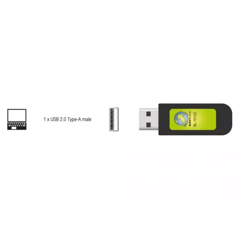 GPS-Empfängermodul USB Navilock NL-701US