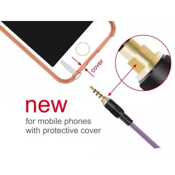 Audiokabel 3,5 mm DeLOCK 85599 2 m Lila