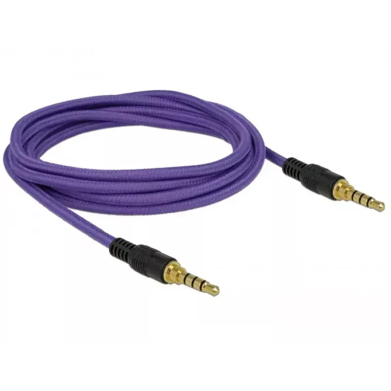 Audiokabel 3,5 mm DeLOCK 85599 2 m Lila