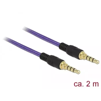 Audiokabel 3,5 mm DeLOCK 85599 2 m Lila
