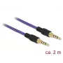 Audiokabel 3,5 mm DeLOCK 85599 2 m Lila