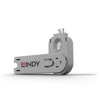 Lindy USB Typ-A Port-Blocker-Schlüssel, weiß