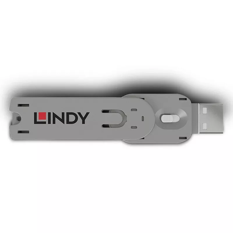 Lindy USB Typ-A Port-Blocker-Schlüssel, weiß