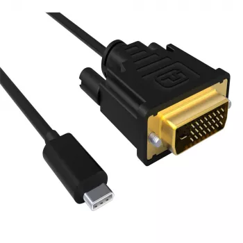 ACT USB Typ C auf DVI Stecker Konvertierungskabel 4K/30Hz, 2 Meter