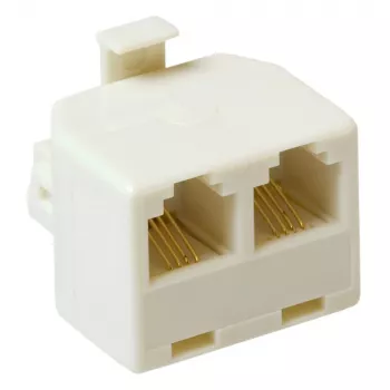 ACT RJ Modular T-Adapter: 2x RJ-12 Buchse - 1x RJ-12 Stecker