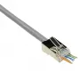 ACT RJ45 (8P/8C) CAT6 easyconnect geschirmter Modularstecker für Rundkabel mit massiven oder flexiblen Adern