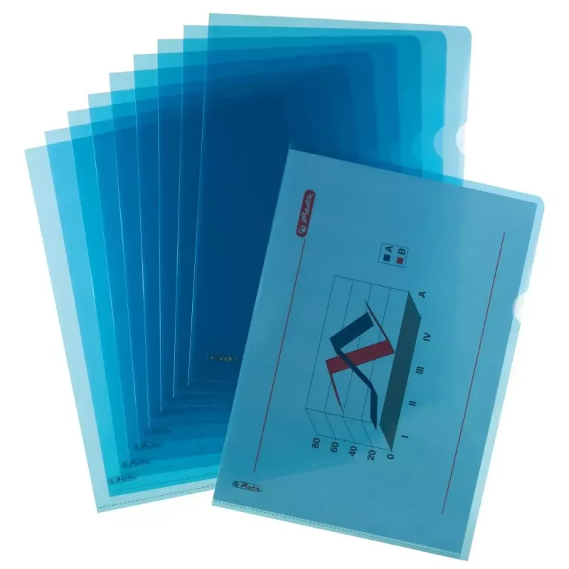 Mappe Polypropylen (PP) Herlitz 50009107 Blau A4