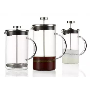 French Press Ritzenhoff & Breker Rio 0,8 L Schwarz Silber Transparent