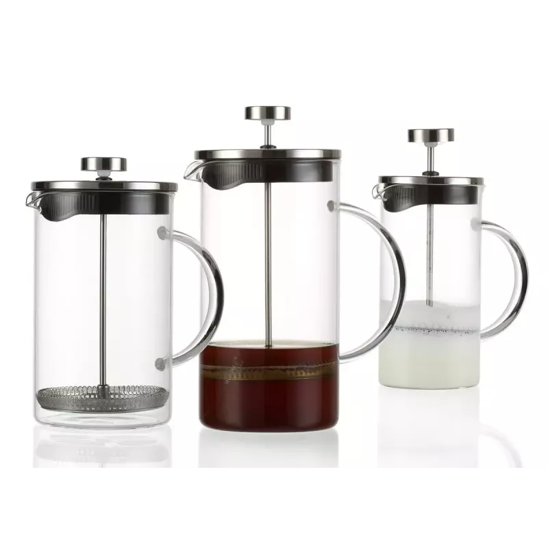 French Press Ritzenhoff & Breker Rio 0,8 L Schwarz Silber Transparent