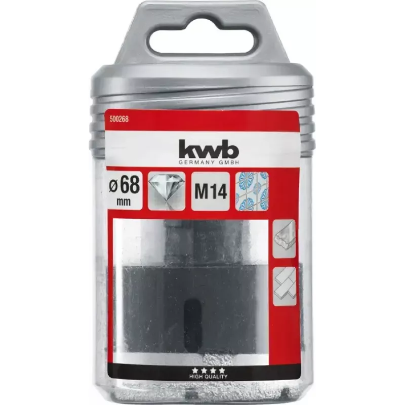 Bohrlochsäge KWB 500268 für Winkelschleifer 6,8 cm Keramik
